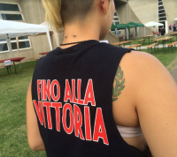 CasaPound Shirt: "Fino alla Vittoria" - "Bis zum Sieg"