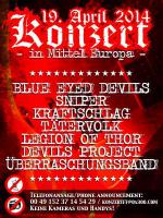 Naziflyer zum Blood&Honour-Konzert am 19.04.2014 in Oltingue, Frankreich