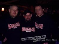 Führungskader der Hammerskins, von links: Malte Redeker, Thomas Gerlach, Christian K.