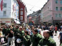 Bullen blockieren Tramlinie