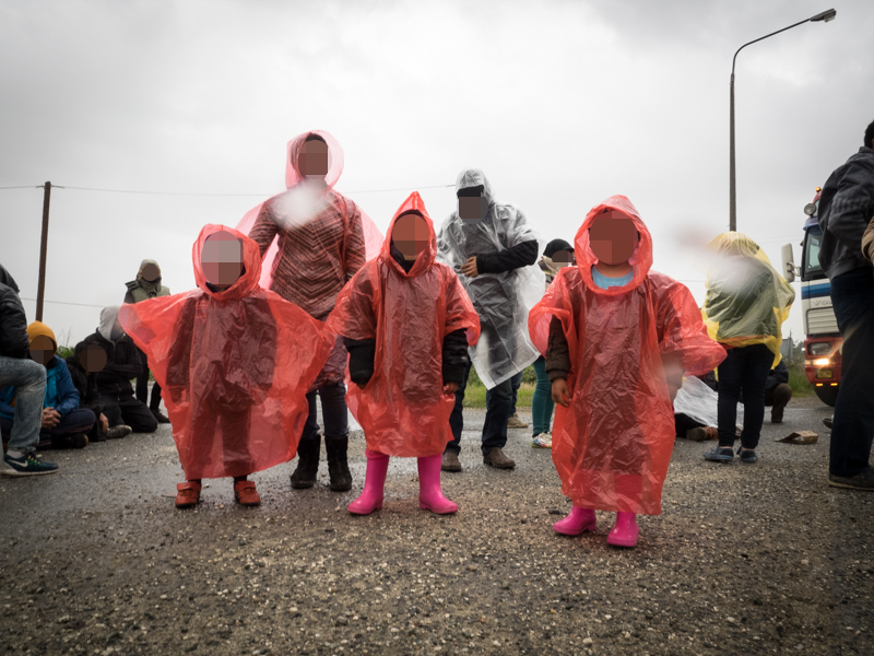 Proteste und Blockaden bei Idomeni