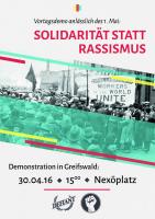 "Solidarität statt Rassismus!"