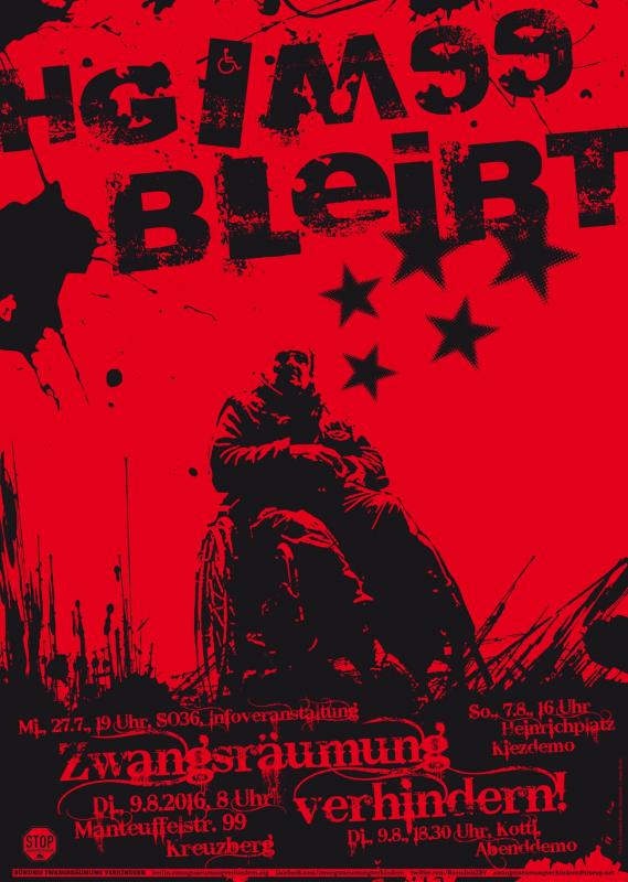 Plakat: M99 bleibt! 