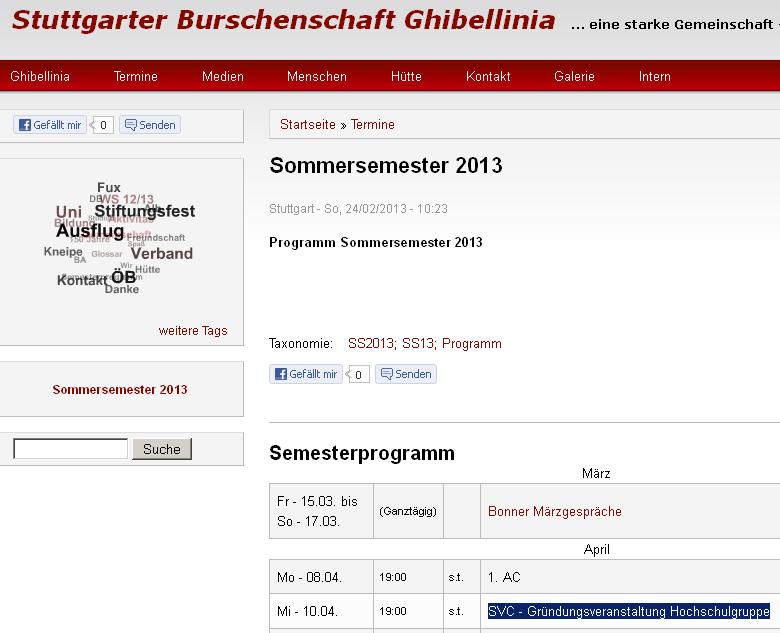 SVC-Hochschulgruppe 2013