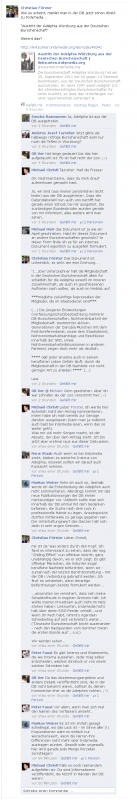 Zensur in der Facebook-Gruppe "Tradition mit Zukunft"