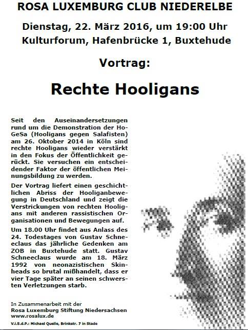 Flyer zum Vortrag im "Kulturforum"