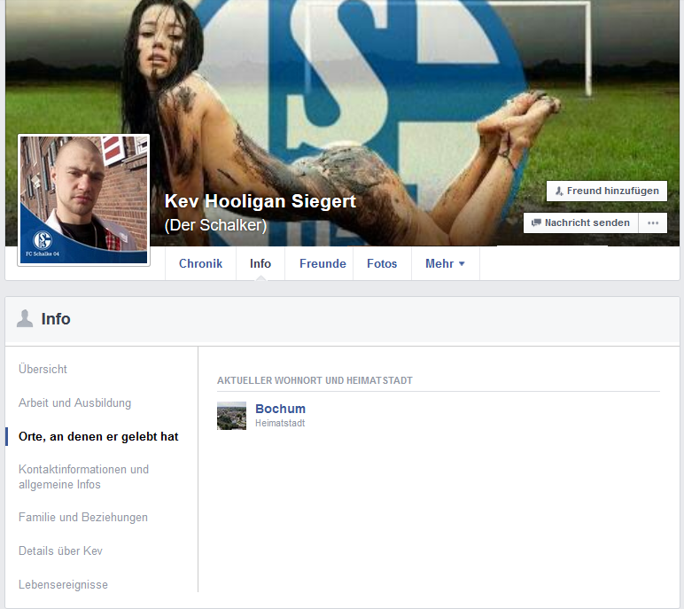 Kevin Siegert Infos von der Facebook-Seite