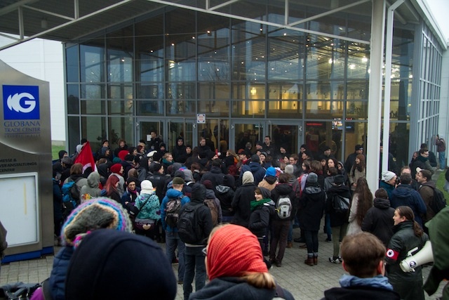 Protest gegen Compact-Konferenz 2013