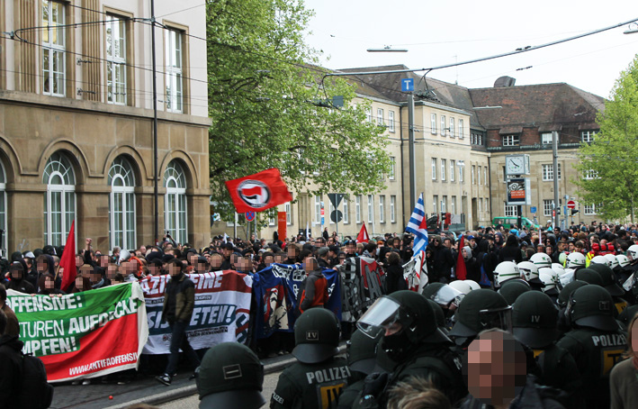 Demo nach den erfolgreichen Blockaden