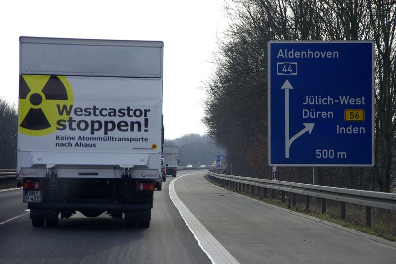 Truck and sign