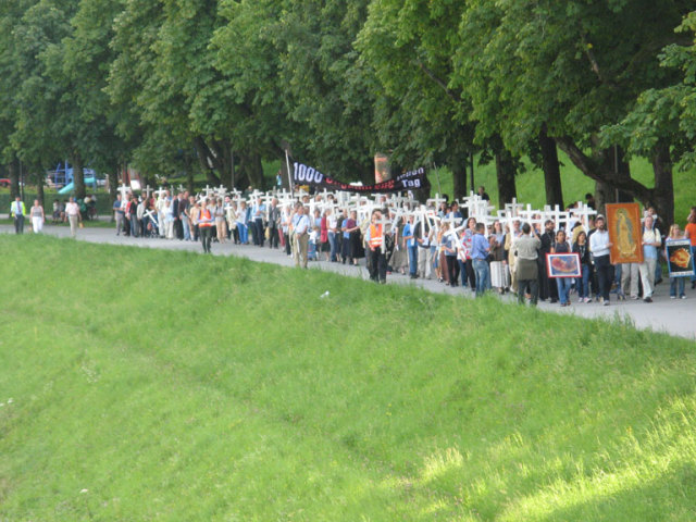 1000-Kreuze-Marsch am 25. Juli 2008 in Salzburg