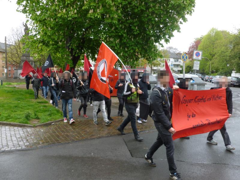 Unangemeldete Demo in Witten 1