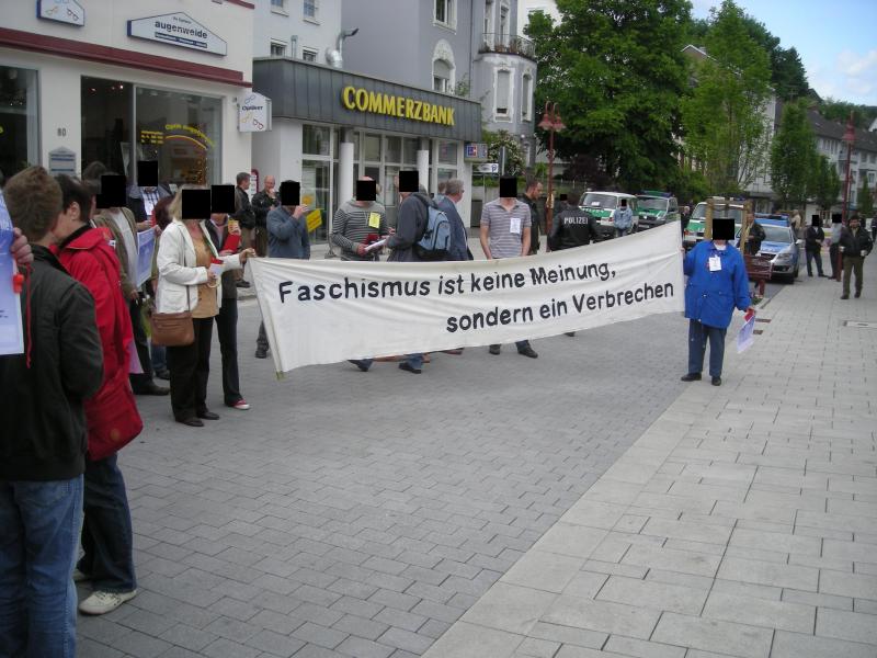 Faschismus ist keine Meinung, sondern ein Verbrechen!