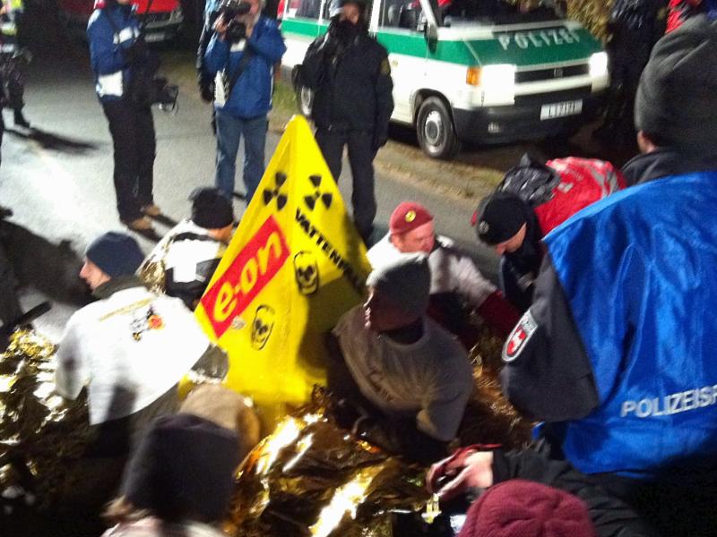 Pyramidenblockade in Gorleben