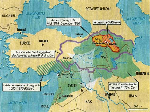 historische Karte Armeniens