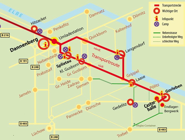 Karte Straßentransport