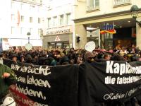 Demoanfang am Bertoldsbrunnen