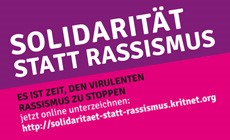 Solidarität statt Rassismus