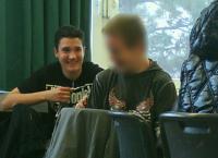 Sebastian in der Schule