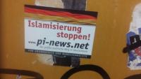 Aufkleber: "Islamisierung stoppen"