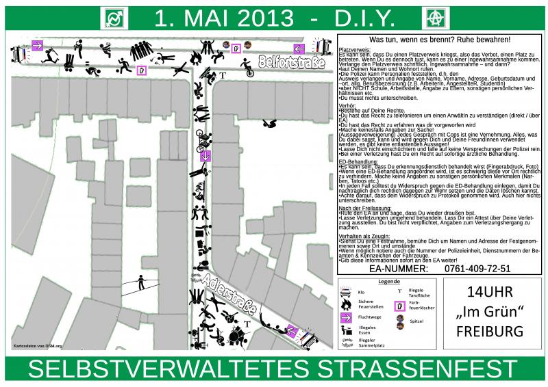 Fluchtwege am 1. Mai