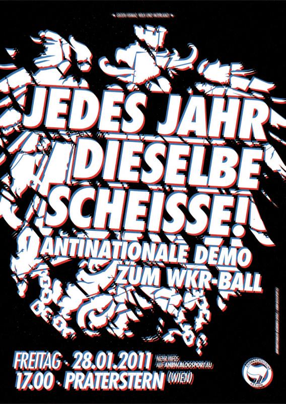 Antinationale Demo zum WKR-Ball