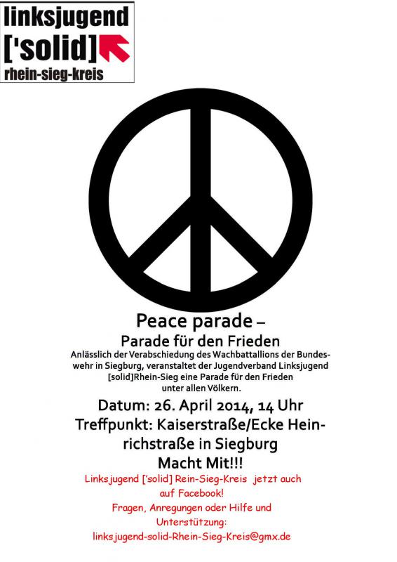 Peace Parade solid siegburg