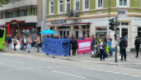 AfD-Stand in Hartzloh abgeschirmt