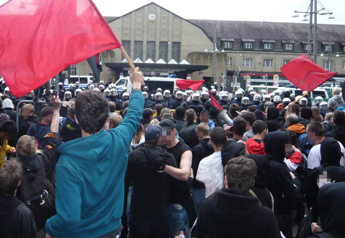 Blockade Bahnhofstraße