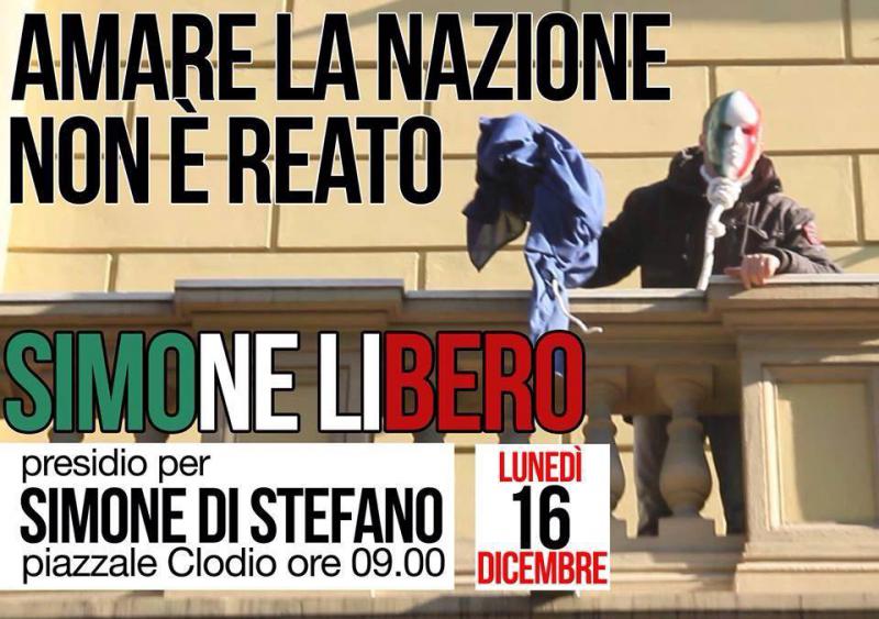 CasaPound Italia Plakat:"Amare la Nazione non è reato" - "Es ist kein Verbrechen die Nation zu lieben."