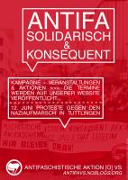 Plakat Antifa Solidarisch & Konsequent