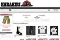 "Ostler Original"-Bekleidung im "Harakiri"-Online-Shop, Stand: Jan. 2015