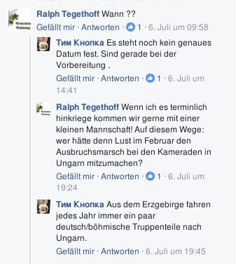 Gespräch zwischen "Tim Knopf" und Ralf Tegethoff