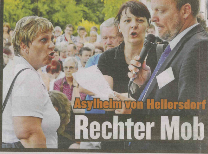 Gabriele und Daniela Fröh­lich am 09.07.13 in Hellersdorf