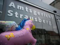 Einhorn vor dem Amtsgericht