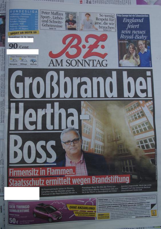 B.Z. Titel 3. Mai 2015