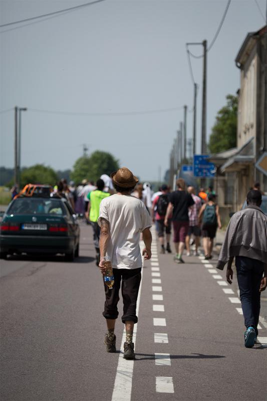 Grenzübertritt nach Belgien bei Steinfort.