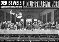 Der Beweis! Auch Jesus war ein Trinker