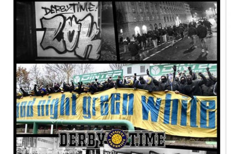 Mit diesen Fotos heizt die Fanszene des 1. FC Lok bei Facebook das Derby an.