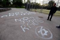 Extremistische und antisemitische Schmierereien am Skater-Platz in Huningue.