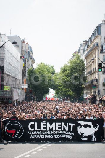 Demonstration für Clément Méric in Paris