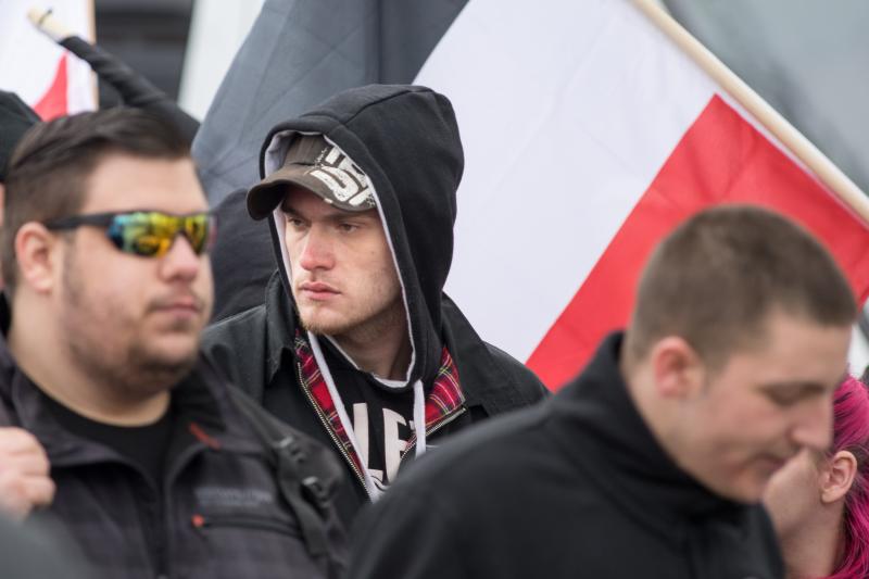 Sebastian Heinterling aus Ettlingen (l.) beim TdH 2016 (Mit Kappe: Marco Buntenbach von DIE RECHTE Karlsruhe)