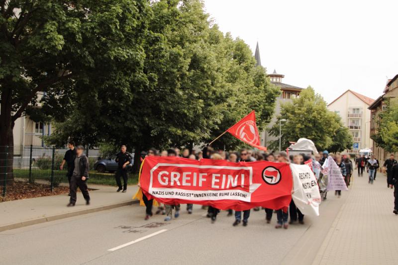 Antifaschistische Demonstration in Halberstadt