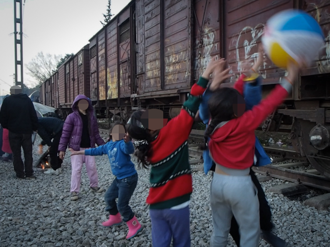 40% der Fliehenden in Idomeni sind Kinder