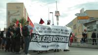 Die Demo auf dem Rückweg zum Bahnhof