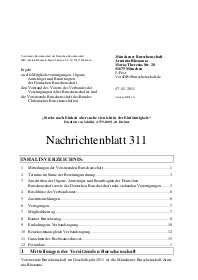 Nachrichtenblatt 311 mit „Rechtsgutachten“