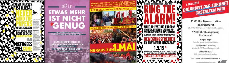 Plakate 1. Mai 2015 Hamburg