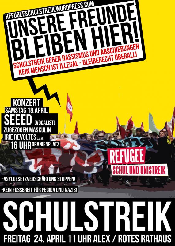 Schulstreik am 24.4.15