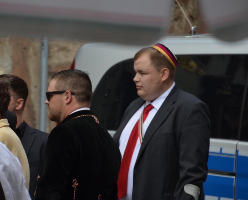 Torben Braga auf dem Marktfrühschoppen 2014 in Marburg