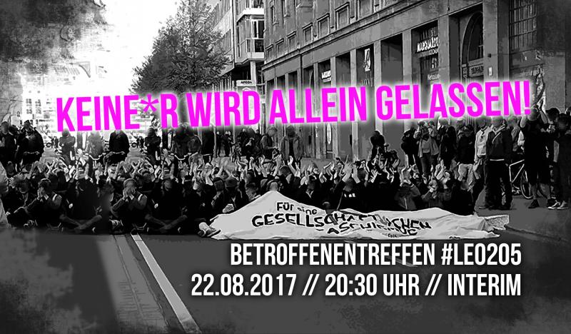 Keine*r wird allein gelassen! Betroffenentreffe #le020522.08.17 20:30 Uhr interim